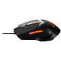 Optical Gaming Mouse with 6 programmable buttons, Pixart optical sensor, 4 levels of DPI and up to 3200, 3 million times key lif