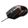 Optical Gaming Mouse with 6 programmable buttons, Pixart optical sensor, 4 levels of DPI and up to 3200, 3 million times key lif