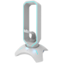 Gaming 3 in 1 Headset stand, Bungee and USB 2.0 hub, 2 USB hub, 1.5m standard USB to USB 5mm PVC cable, Weighted design with non