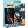 CANYON Gaming headset 3.5mm jack with adjustable microphone and volume control, with 2in1 3.5mm adapter, cable 2M, Black, 0.23kg