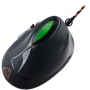 Wired Vertical Gaming Mouse with 7 programmable buttons, Pixart optical sensor, 6 levels of DPI and up to 4800, 2 million times 