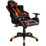 Gaming chair, PU leather, Cold molded foam, Metal Frame, Top gun mechanism, 90-165 dgree, 2D armrest, Class 4 gas lift, Nylon 5 