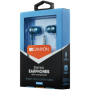 CANYON Stereo earphones with microphone, metallic shell, cable length 1.2m, Blue-green, 22*12.6mm, 0.012kg