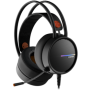 CANYON Gaming headset 3.5mm jack plus USB connector for LED backlight, adjustable microphone and volume control, with 2in1 3.5mm
