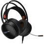 CANYON Gaming headset 3.5mm jack plus USB connector for LED backlight, adjustable microphone and volume control, with 2in1 3.5mm