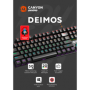 Wired black Mechanical keyboard With colorful lighting system104PCS rainbow backlight LED,also can custmized backlight,1.8M brai