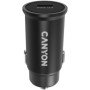 Canyon C-20, PD 20W Pocket size car charger, input: DC12V-24V, output: PD20W, support iPhone12 PD fast charging, Compliant with 