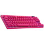 LOGITECH G PRO X TKL LIGHTSPEED Mechanical Gaming Keyboard - MAGENTA - US INT'l - TACTILE