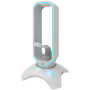 Gaming 3 in 1 Headset stand, Bungee and USB 2.0 hub, 2 USB hub, 1.5m standard USB to USB 5mm PVC cable, Weighted design with non