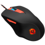 Wired Gaming Mouse with 6 programmable buttons, Pixart optical sensor, 4 levels of DPI and up to 3200, 5 million times key life,
