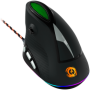 Wired Vertical Gaming Mouse with 7 programmable buttons, Pixart optical sensor, 6 levels of DPI and up to 4800, 2 million times 