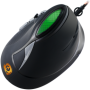 Wired Vertical Gaming Mouse with 7 programmable buttons, Pixart optical sensor, 6 levels of DPI and up to 4800, 2 million times 