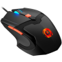 Optical Gaming Mouse with 6 programmable buttons, Pixart optical sensor, 4 levels of DPI and up to 3200, 3 million times key lif