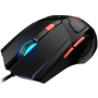 Optical Gaming Mouse with 6 programmable buttons, Pixart optical sensor, 4 levels of DPI and up to 3200, 3 million times key lif