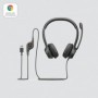 Casti Logitech H390 cu microfon, negru