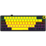 Wireless mechanical gaming keyboard Pro, 2.4 GHz, BT, RGB Backlight, 16 modes, 66 keys, 50M presses, linear Lorgar Toxic Purple 