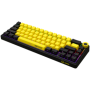 Wireless mechanical gaming keyboard Pro, 2.4 GHz, BT, RGB Backlight, 16 modes, 66 keys, 50M presses, linear Lorgar Toxic Purple 
