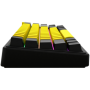 Wireless mechanical gaming keyboard Pro, 2.4 GHz, BT, RGB Backlight, 16 modes, 66 keys, 50M presses, linear Lorgar Toxic Purple 