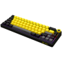 Wireless mechanical gaming keyboard Pro, 2.4 GHz, BT, RGB Backlight, 16 modes, 66 keys, 50M presses, linear Lorgar Toxic Purple 