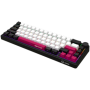 Wireless mechanical gaming keyboard Pro, 2.4 GHz, BT, RGB Backlight, 16 modes, 66 keys, 50M presses, linear Lorgar Toxic Purple 