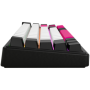 Wireless mechanical gaming keyboard Pro, 2.4 GHz, BT, RGB Backlight, 16 modes, 66 keys, 50M presses, linear Lorgar Toxic Purple 