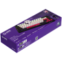 Wireless mechanical gaming keyboard Pro, 2.4 GHz, BT, RGB Backlight, 16 modes, 66 keys, 50M presses, linear Lorgar Toxic Purple 
