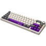 Wireless mechanical gaming keyboard Pro, 2.4 GHz, BT, RGB Backlight, 16 modes, 66 keys, 50M presses, linear Lorgar Toxic Purple 