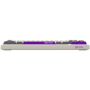 Wireless mechanical gaming keyboard Pro, 2.4 GHz, BT, RGB Backlight, 16 modes, 66 keys, 50M presses, linear Lorgar Toxic Purple 