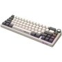 Wireless mechanical gaming keyboard Pro, 2.4 GHz, BT, RGB Backlight, 16 modes, 66 keys, 50M presses, linear Lorgar Toxic Purple 