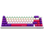 Wireless mechanical gaming keyboard Pro, 2.4 GHz, BT, RGB Backlight, 16 modes, 66 keys, 50M presses, linear Lorgar Toxic Purple 