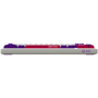 Wireless mechanical gaming keyboard Pro, 2.4 GHz, BT, RGB Backlight, 16 modes, 66 keys, 50M presses, linear Lorgar Toxic Purple 